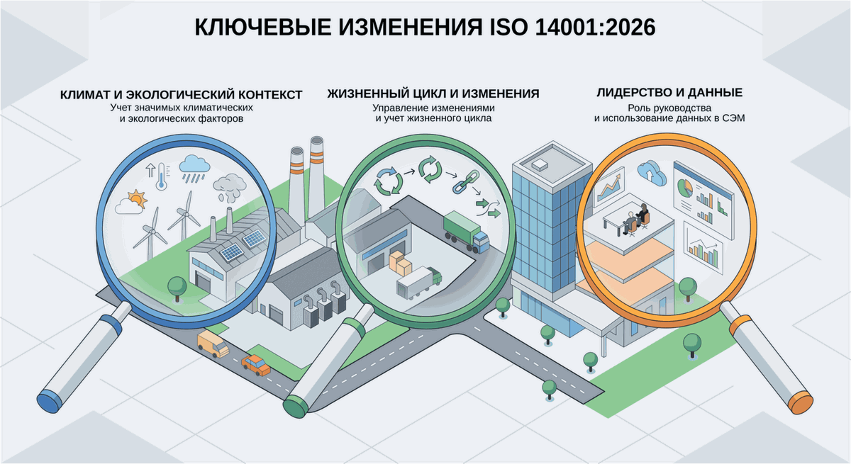 ключевые изменения iso 14001 2026 в системе экологического менеджмента